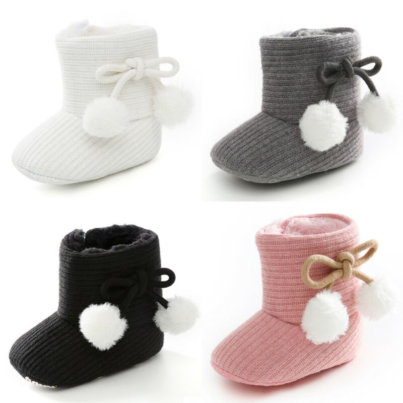 Baby Girl Winter Pom Pom Boots