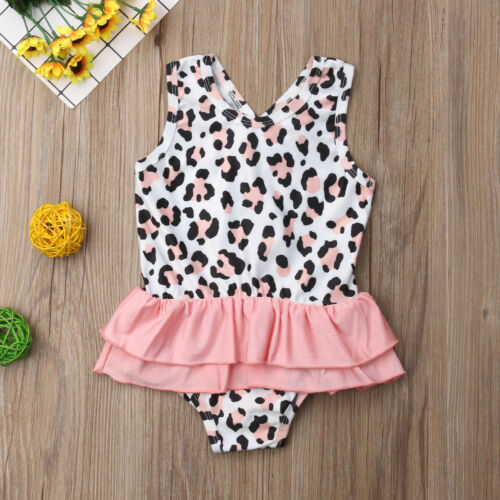 Girl Baby Girl Leopard Swimsuit