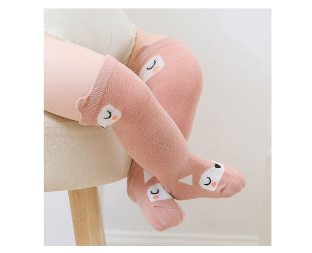 Baby Boy Girl Animal Design Knee High Socks