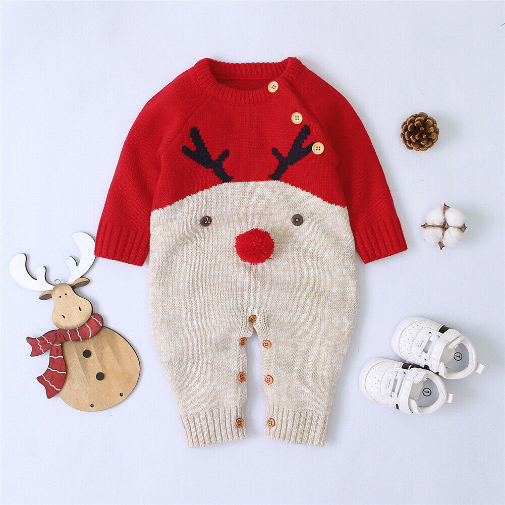 Baby Girl Knitted Reindeer