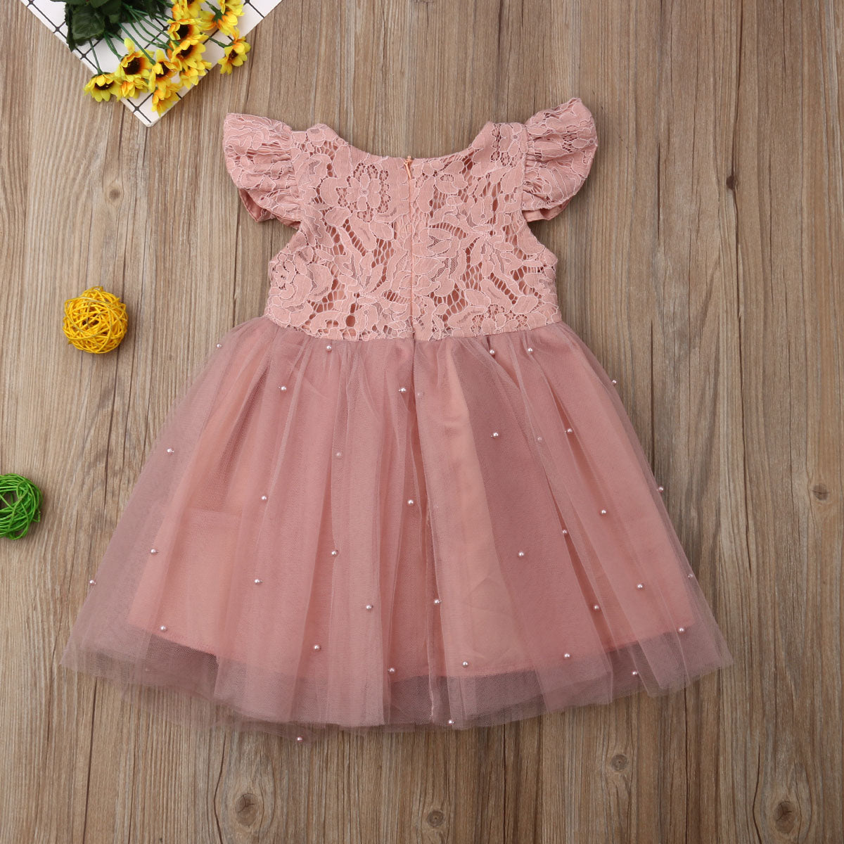 Girl Lace Tulle Patchwork Dress