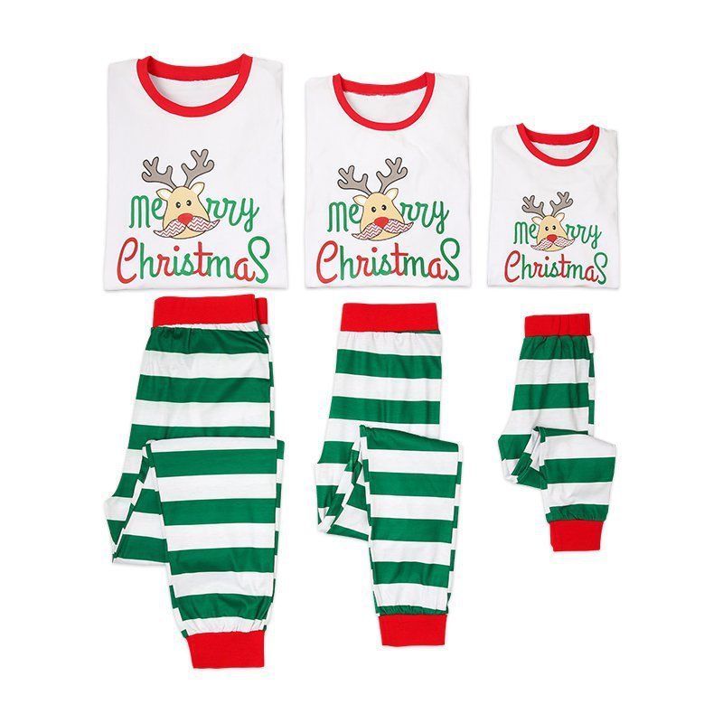 Merry Christmas Reindeer Family Matching Pajamas Set