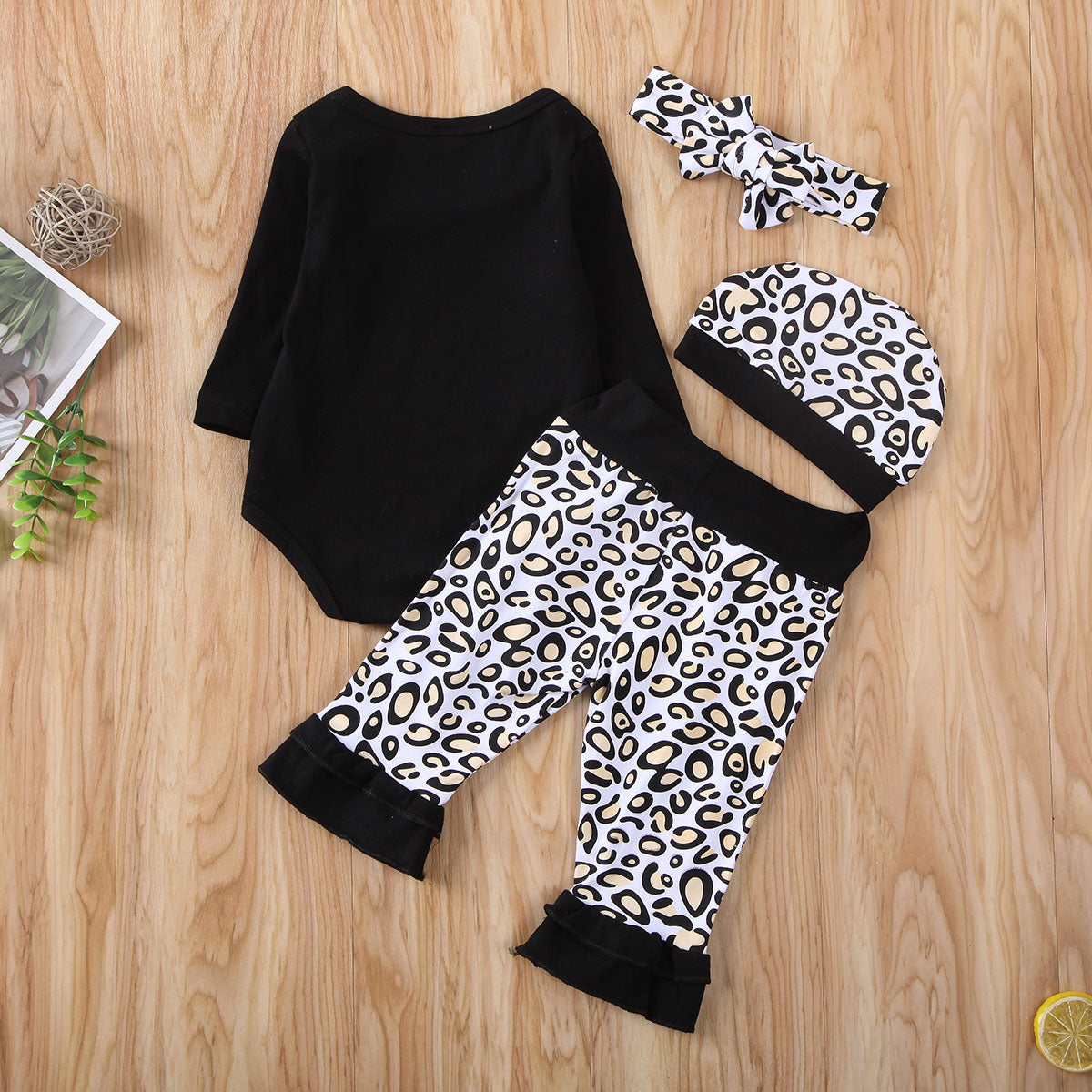 Baby Girl Mama Bestie Leopard Pants Set