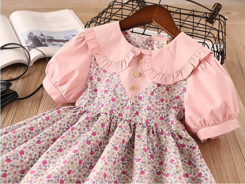 Girl Baby Girl Pink Bowknot Tutu Dress