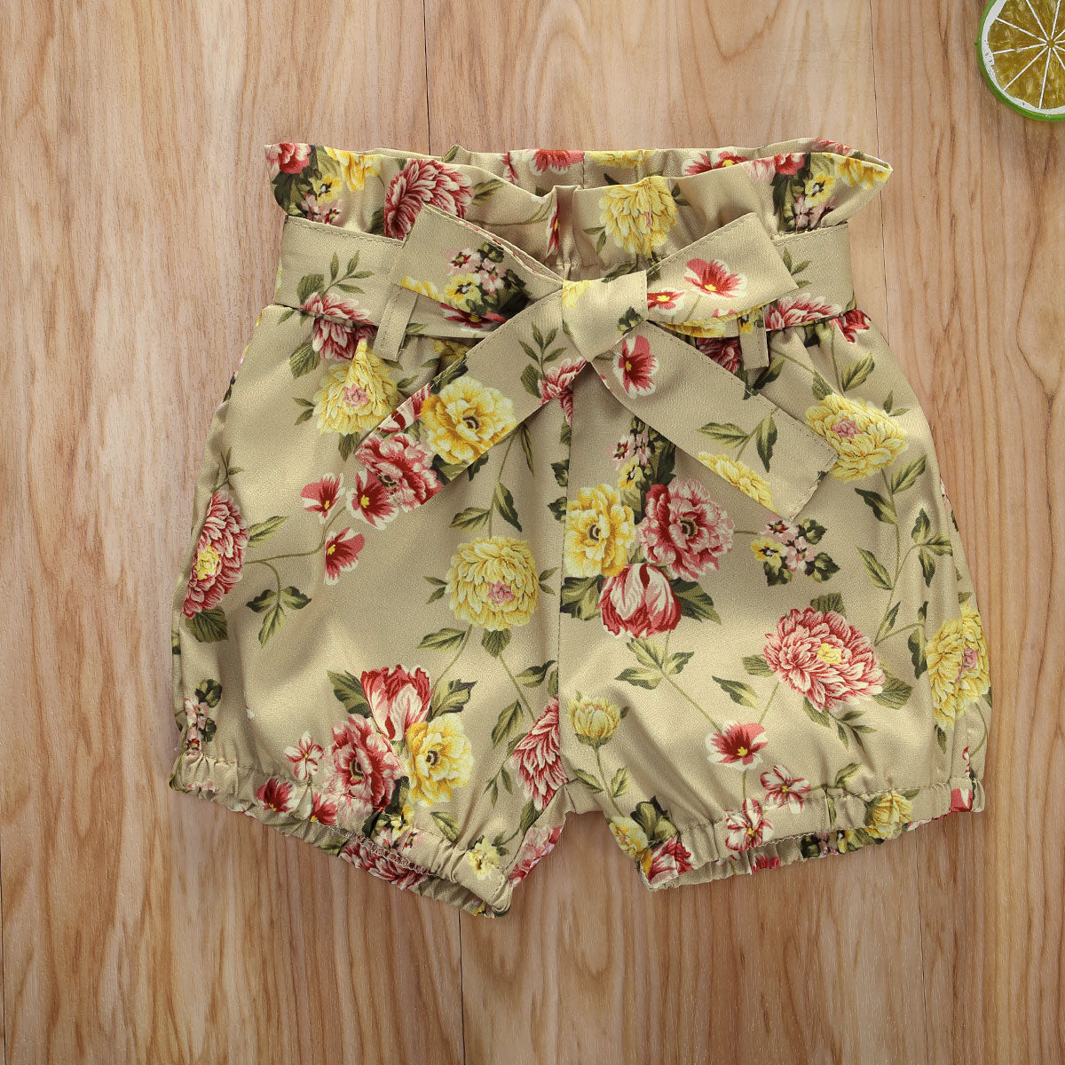 Summer Floral Romper Shorts Set