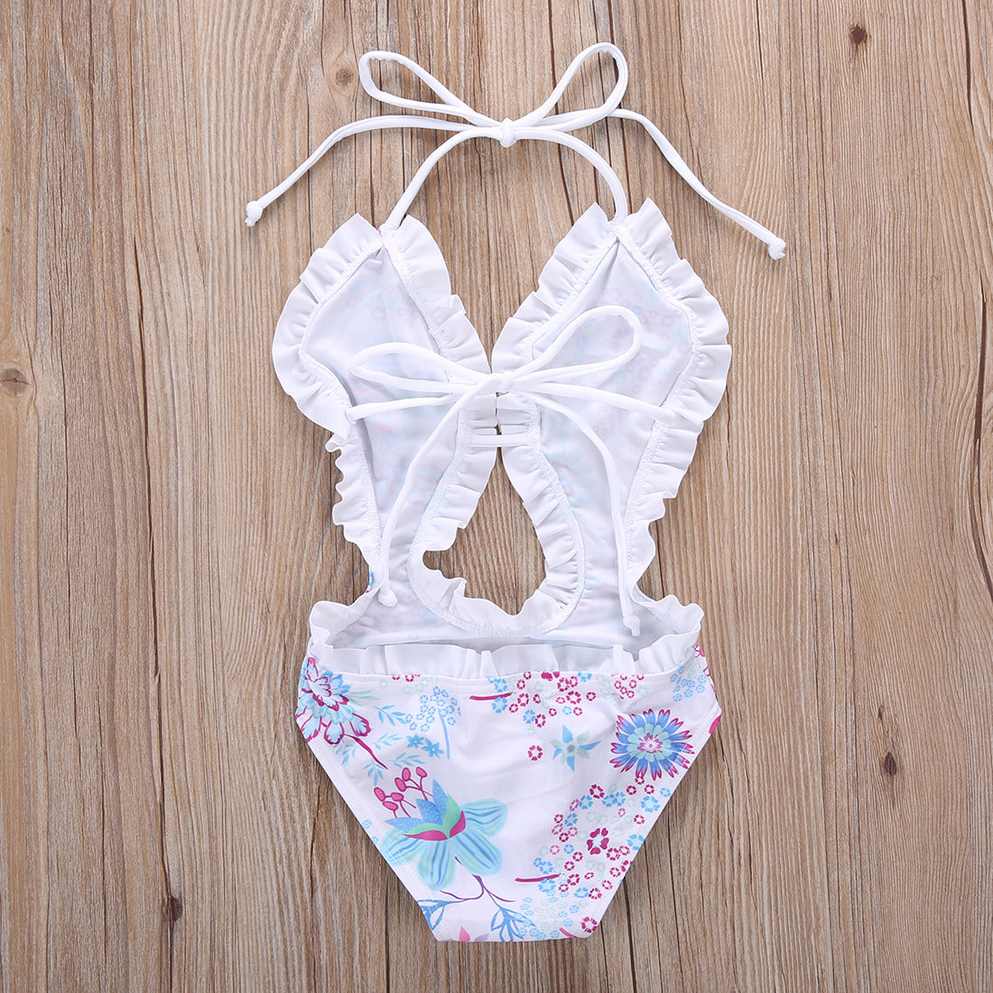 Girl Baby Girl Swimwear White Paradise Floral