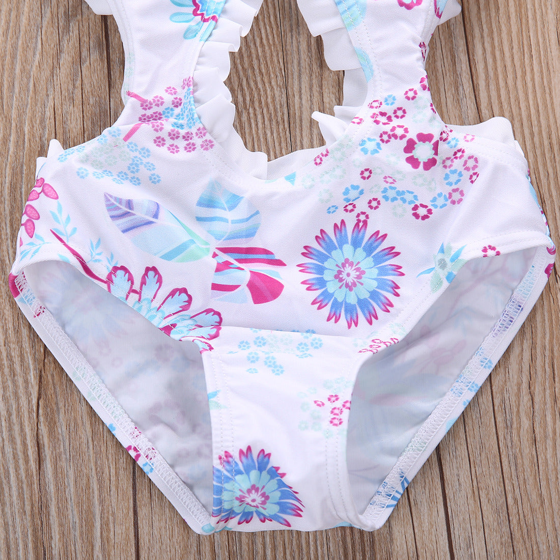 Girl Baby Girl Swimwear White Paradise Floral