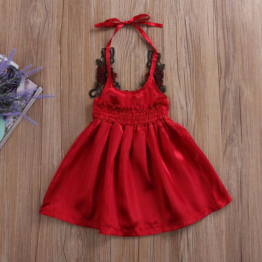 Girl Baby Girl Dress Party Flowers