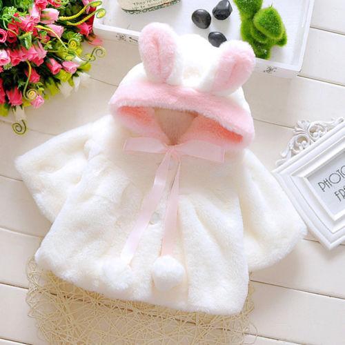Girl Baby Girl Jacket Soft Bunny