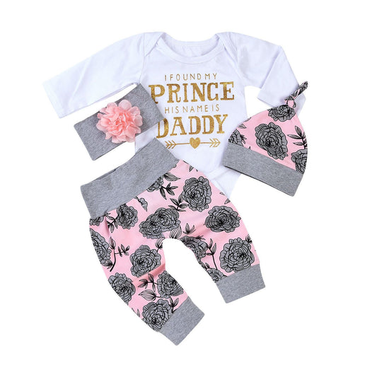 Kids Baby Girls Set Pink Daddy's