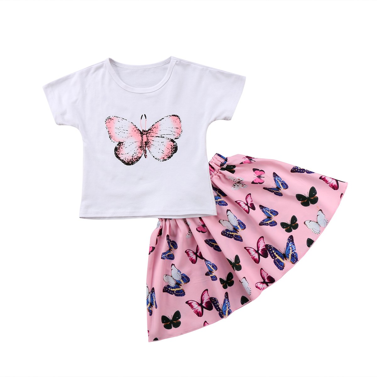 Girl Baby Girl Set O Pink Butterfly
