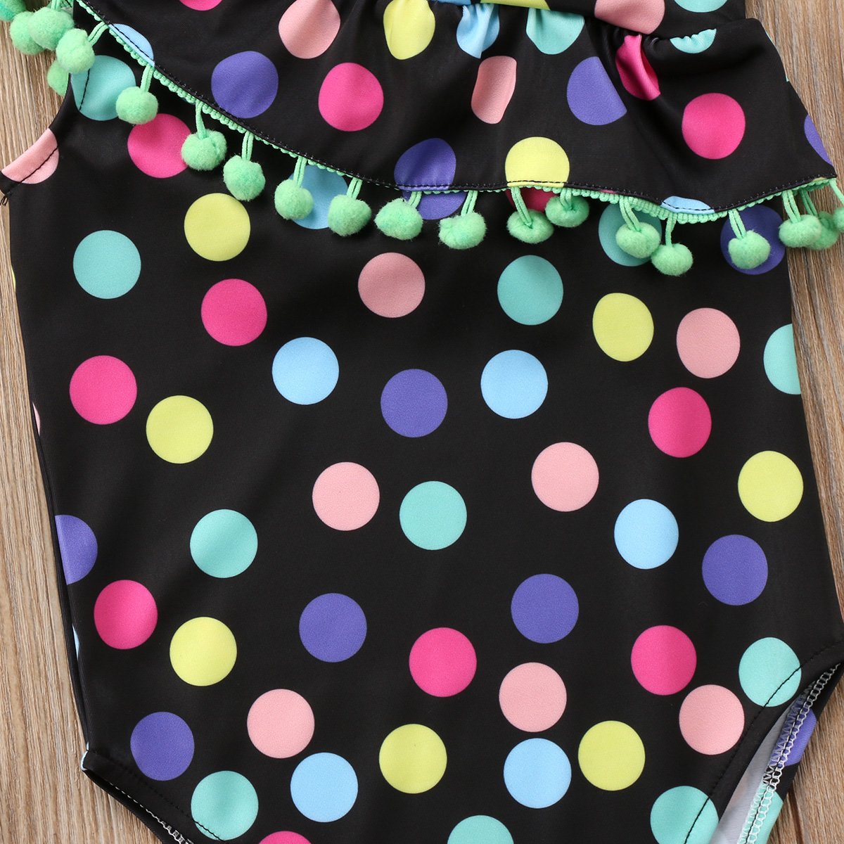 Girls Bathing Suit  Polka Dots