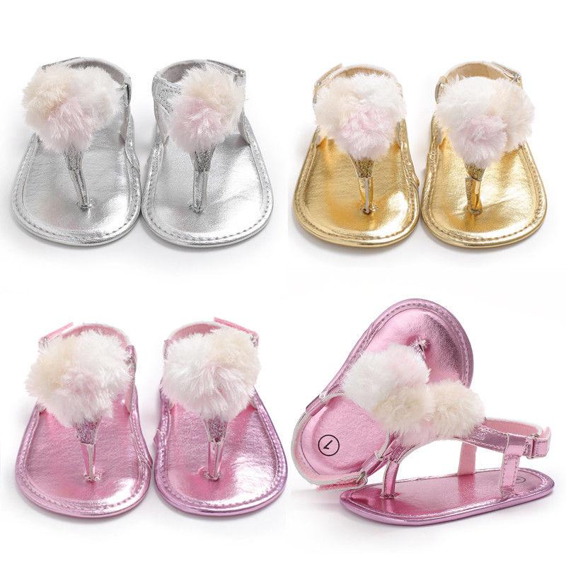 Baby Girl Infant Pom- Pom Shoes