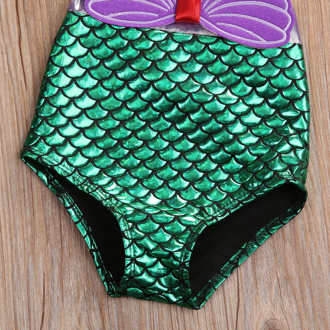 Girl Baby Girl Mermaid Swimwear Set