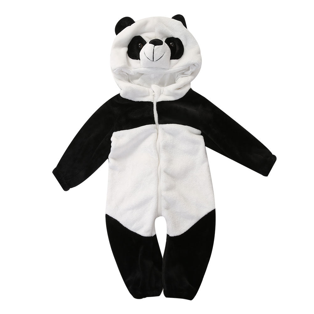 Kids Baby Girl Boy Warm Panda Romper