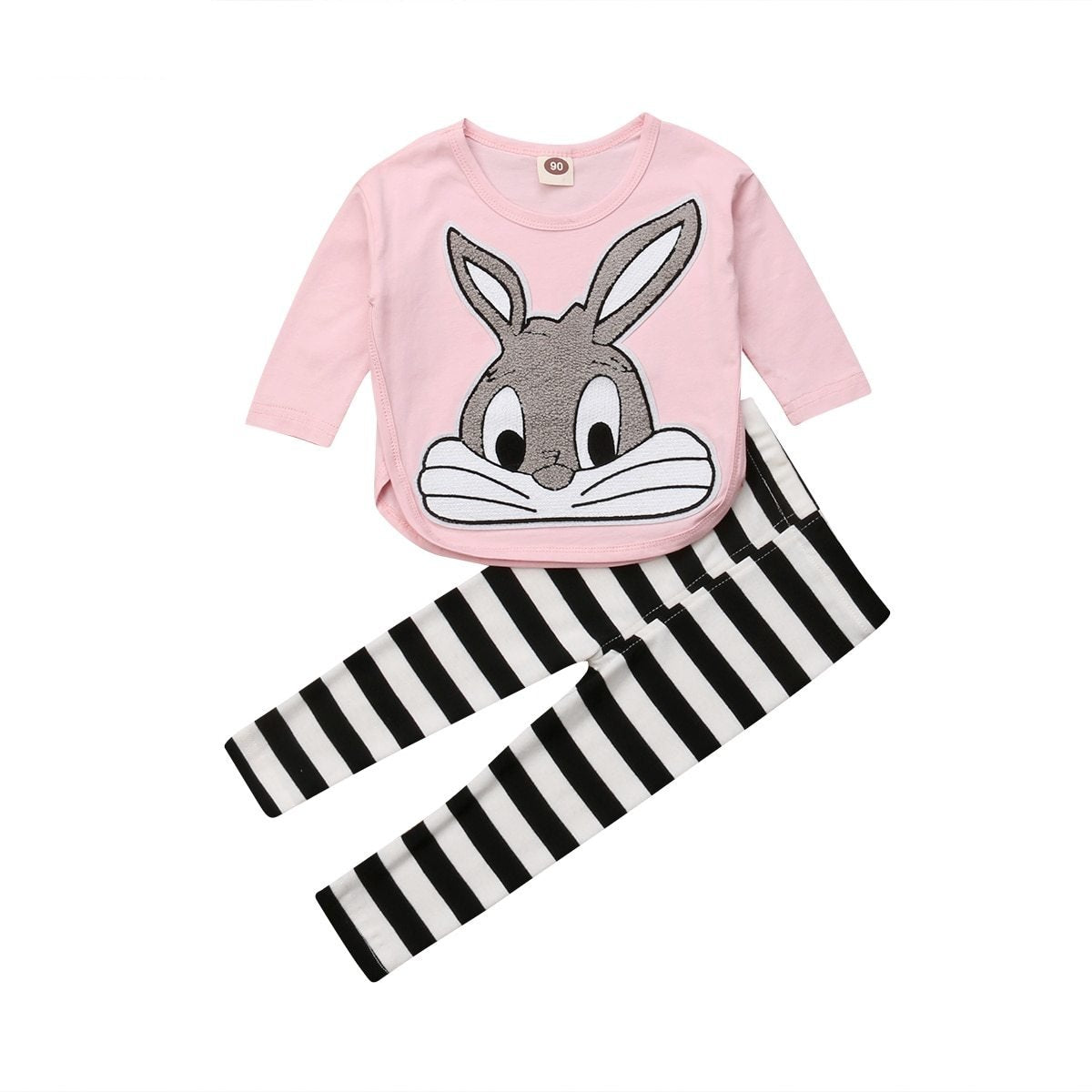 Girl Baby Girl Set Pink Bunny Style